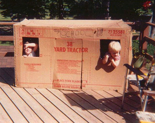 forts for kids. Give most kids an appliance